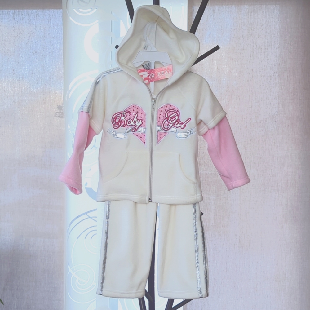 2B Real girls 2T jacket and pants set NWT
